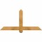 Ekena Millwork Eugene Rough Sawn Timber Gable Bracket, Western Red Cedar, 48"W x 24"H x 4"D x 4"F, 12/12 Pitch GBW048X24X0404EUG00RWR - alternate 1